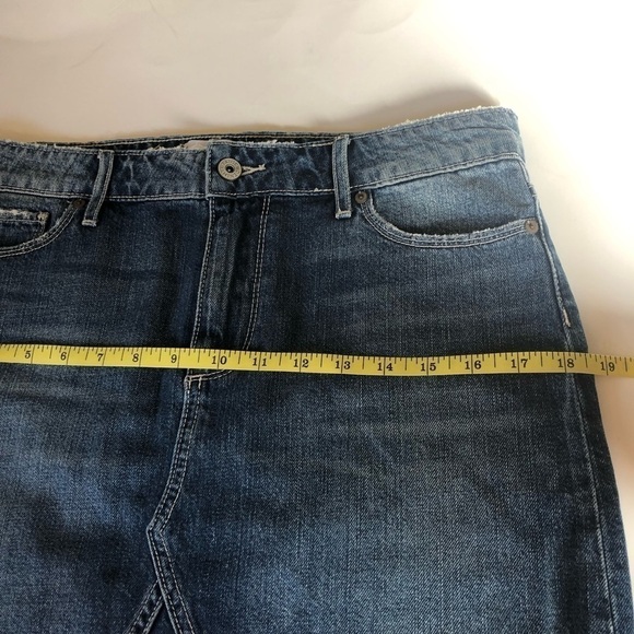PAIGE  Distressed Frayed Hem Mini Skirt Size 28/6 - Picture 9 of 11